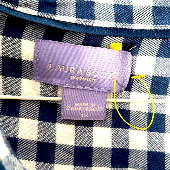 Laura Scott Woman Long Sleeve Top that has adjustable sleeves - Picture 4 of 6